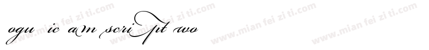 Mogul Bickham Script Two字体转换